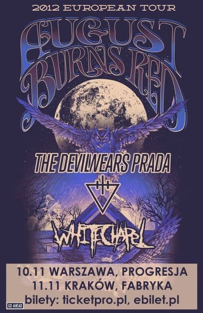 August Burns Red, The Devil Wears Prada, Whitechapel  - Fabryka - Kraków