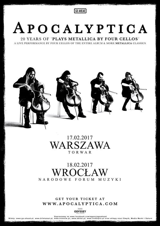 Apocalyptica - Narodowe Forum Muzyki - Wrocław