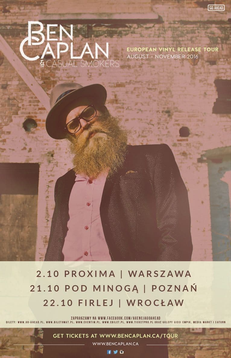 Ben Caplan & The Casual Smokers - Proxima - Warszawa