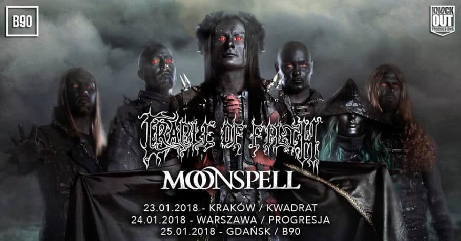 Cradle Of Filth, Moonspell - Progresja - Warszawa