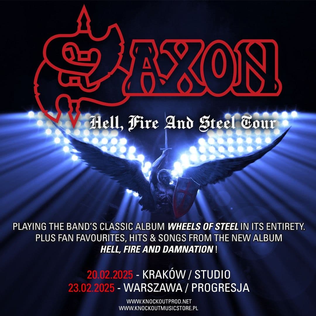 Saxon na dwóch koncertach w Polsce