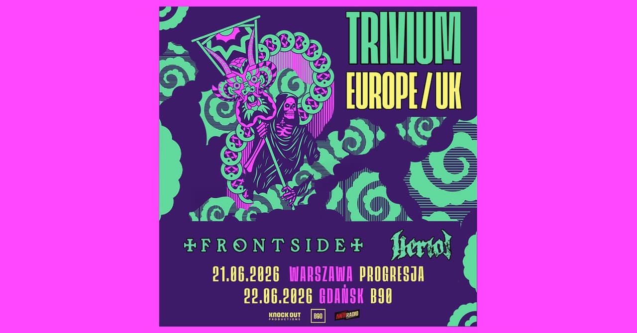 Trivium na dwóch koncertach w Polsce