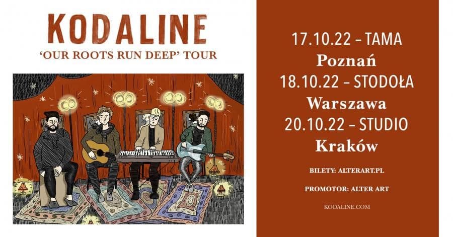 Kodaline na trzech koncertach w Polsce