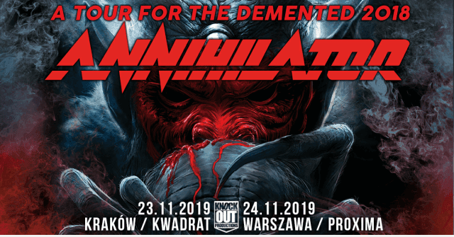 Koncerty Annihilator dopiero w 2019 roku