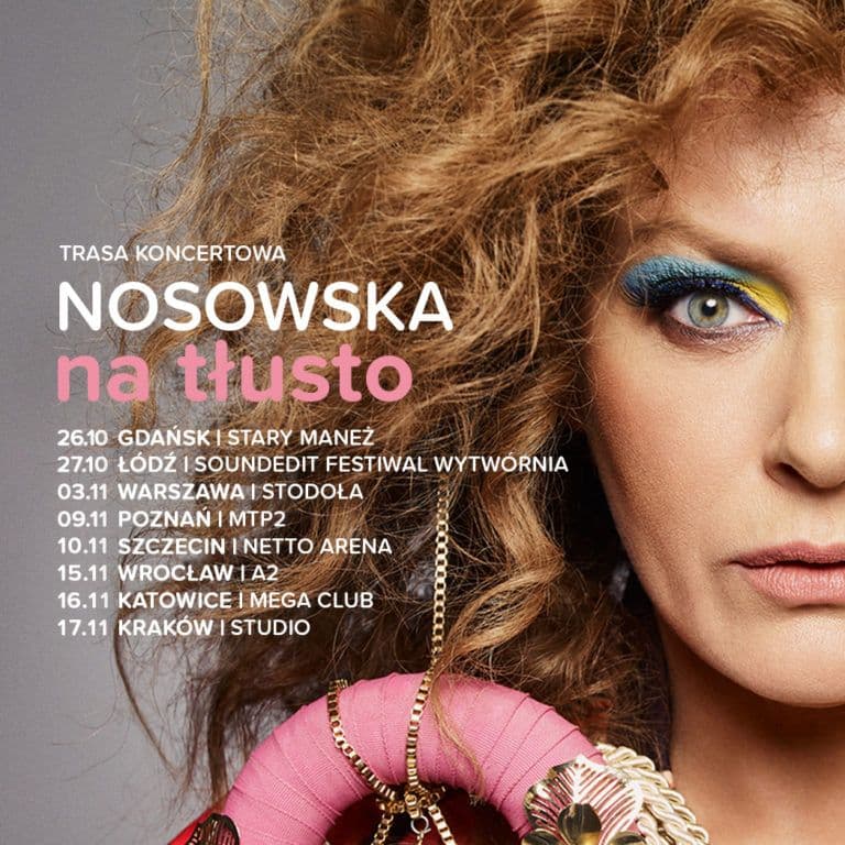 Nosowska zagra trasę po Polsce