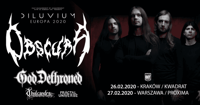 Obscura na dwóch koncertach w Polsce