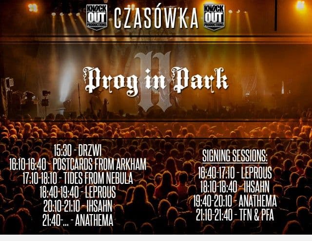 Rozkład jazdy warszawskiego Prog In Park II