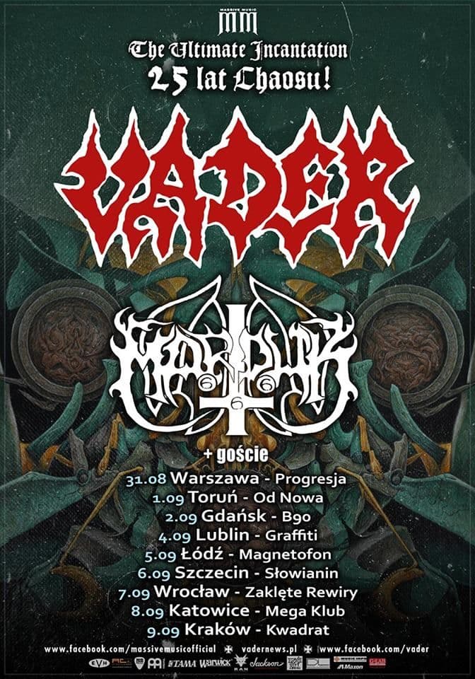 Vader i Marduk na trasie po Polsce